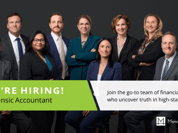 Morones Analytics hiring forensic accountant