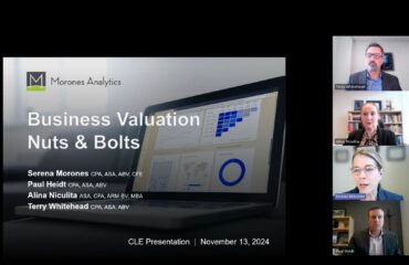 Morones Analytics business valuation webinar