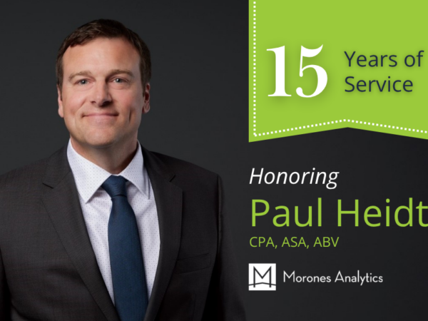 Paul Heidt at Morones Analytics15-year anniversary