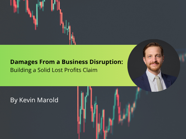 Damages from a Business Disruption - Lost Profit claims - Kevin Marold