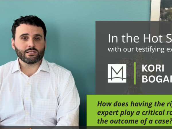 Kori Bogard testifying expert