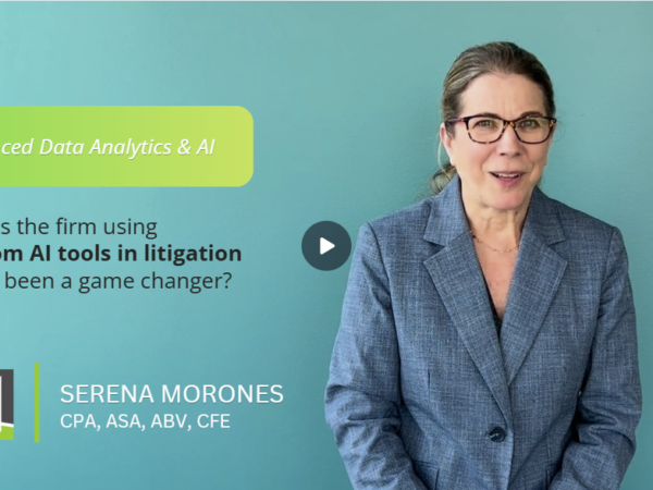 Serena Morones on using AI in forensic accounting