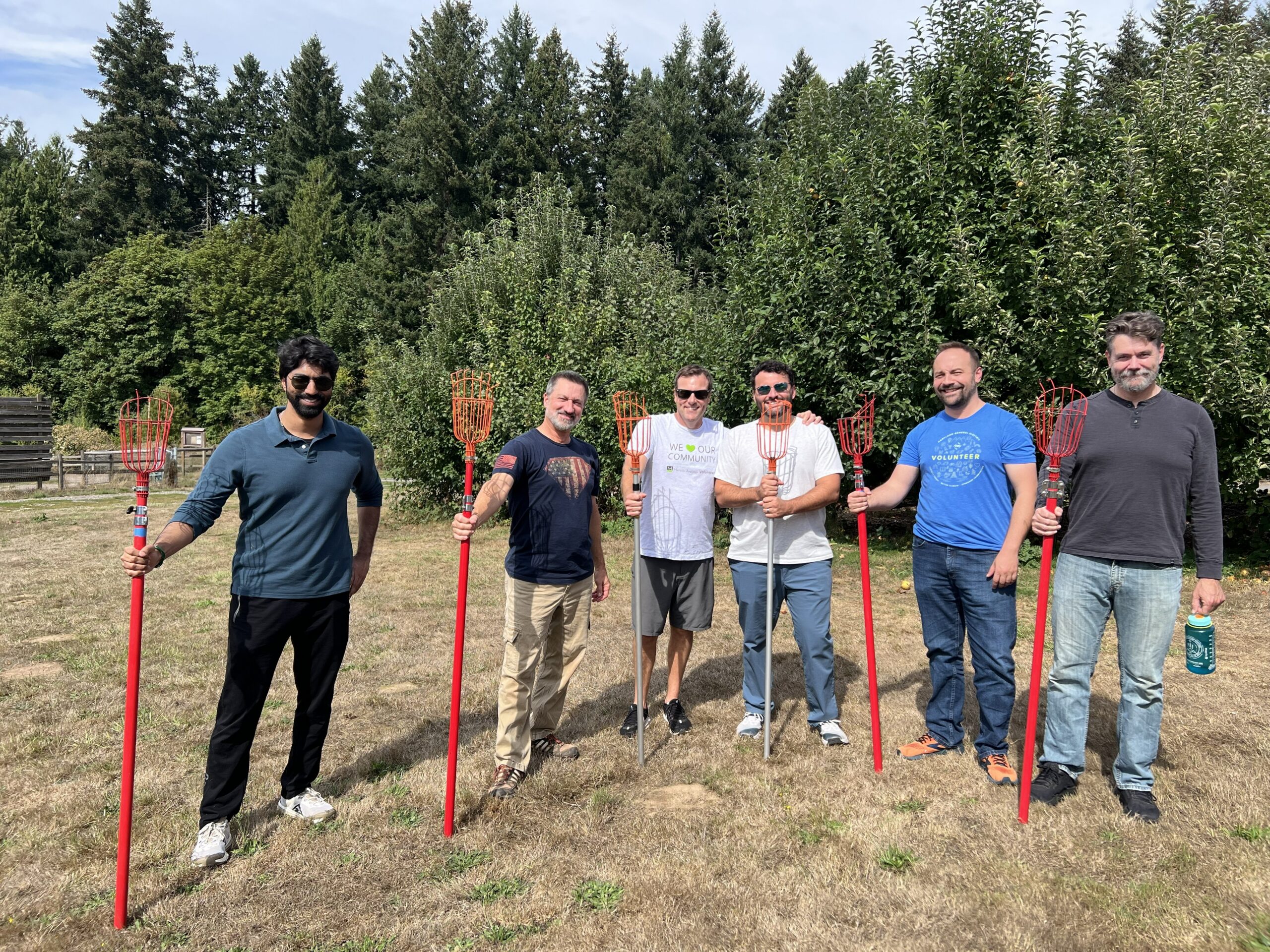 Morones Analytics team community service day with Portland Fruit Tree Project